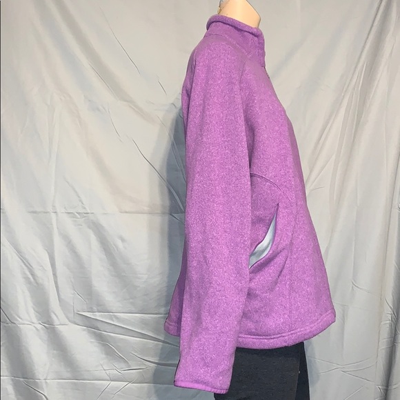 EUC Lands End Purple Girls Fleece - Picture 2 of 4